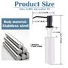 Soap Dispenser for Kitchen Sink (Matte Black), Built in Design Sink Soap Dispenser, Refill from The Top,Stainless Steel Kitchen Soap Pump with 10 fl.oz Bottle (300ml)