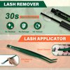Lash Extension Kit KEYYOU Fox Family Lash Clusters Eyelash Extension Kit with Lash Bond and Seal,Tweezers,Remover for Fluffy DIY lash extension kit（HX01）
