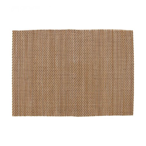 BambooMN Bamboo Placemat/Sushi Rolling Mat - 18.5" x 13" - Brown with String, 4 pcs