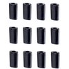 Healthcom 15 Pcs 0.5 Oz Plastic Deodorant Containers 15ml Oval Lip Balm Tubes Twist-up Filling Stick Refillable Empty Plastic Tube for Lipstick Crayon Chapstick DIY Lipstick Solid Deodorant Bar(Black)