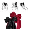 6Pcs Big Bow Hair Clips, BetterJonny Silky Satin Big Bow Barrettes Hair Clip with Long Silky Bows for Girls Women, Adult Teens Hair Accessories…