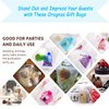 Dealglad 100Pcs Organza Gift Bags 3.5x4.5 inch, White Drawstring Mesh Jewelry Bags, Wedding Party Favor Festival Gift Bags Candy Pouches