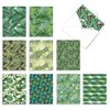 The Best Card Company - 10 Bulk All Occasion Note Cards (4 x 5.12 Inch) - Blank Assorted Cards Set, Nature Plants and Gardens - Tropicanopy M6483OCB