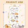 ANIUVOT 24 Sheets Cat Tattoos Temporary for Kids and Adults, Cute Cartoon Kitten Meow Body Stickers in Bulk, Farm Animal Birthday Party Favors for Children and Pet Lovers