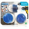 RevoClean 4 Piece Scrub Brush Power Drill Attachments-All Purpose Time Saving Kit-Perfect for Cleaning Grout, Tile, Counter, Shower, Grill, Floor, Kitchen, Blue & White
