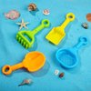 Skylety 8 Pieces Kids Beach Sand Shovels Colorful Plastic Rake Beach Sand Sifter Toy Shovel for Teens Garden Snow Beach Toys(Fresh Style)
