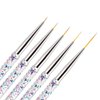SQULIGT 5Pcs Nail Art Liner Brushes, Nail Gel Polish Painting Brush Set, Thin Nail Art Drawing Pen (7/9/11/15/18mm)