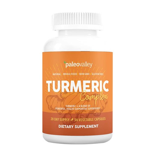 Paleovalley - Organic Turmeric Complex - Full Spectrum Organic Turmeric with Health-Supportive Superfoods - 60 Vegetarian Capsules - Support Joints, Brain Health, Immunity and Cardiovascular Function