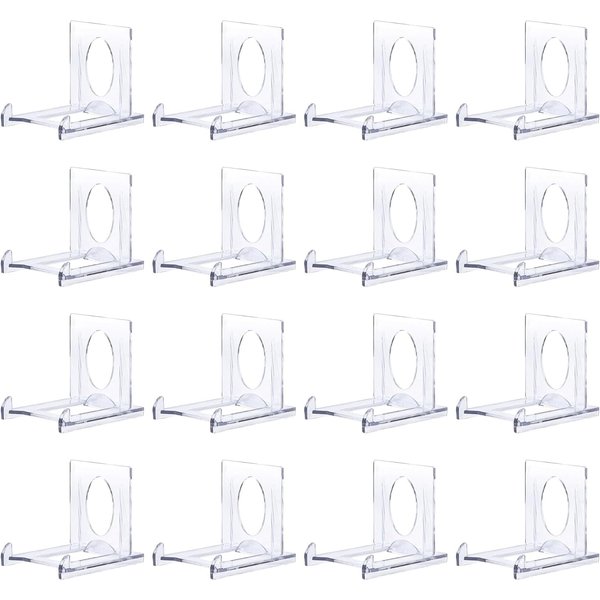 Takelablaze Small Stand for Card Holders Acrylic Stands Display Stand for Trading Card Display, 16Pack