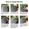Tire Repair Kit, Tire Patch Kit with Plugs to Fix Punctures and Plug Flats for Car, Motorcycle, Truck, Tractor, Trailer, RV, ATV, ARB, SUV (39pcs)