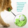 Guardians Dog Chew Toy with Suction Cup for Aggressive Chewers, Puppy Training Treats Food Dispensing Toothbrush Pet Teeth Cleaning Rope Toys for Small Medium Dogs(Green)