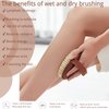 Premium Shower Brush for Dry Brushing can Carried Around,Comfortable Dry Brushing Body Brush to Remove Dead Skin and Cellulite,Dry Wet Exfoliator Brush, Dry Brush for Shower for Softern Glowing Skin