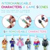 Kauai Sun 12pcs Game Mechanical Pencils 0.5mm, Removable Characters btw Gaming Scenes, Unique DIY Design, School Stationary Game Party Favors Gifts for Boys Girls Kids Teens