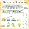 Refavor Lemon Birthday Party Decorations - 10PCS Capri Lemon Happy Birthday Banners Hanging Swirls Decorations Lemon Party Decorations Amalfi Coast Party Decorations Lemon Birthday Party Supplies