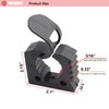 Pikioraz 2PCS Quick-Release Clamp Mount, Rubber Clamp Grip for 1" - 1-1/2" Diameter Tools and Equipment Used on Off-road vehicle, UTV, ATV, Van, Trucks, Boat & Train