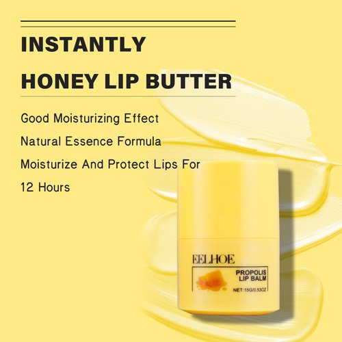 Honey Lip Butter,Moisturizing Lipstick Deeply Nourishes And Softens Lip Skin, Lip Skin All-weather Protection Suitable For Daily Use