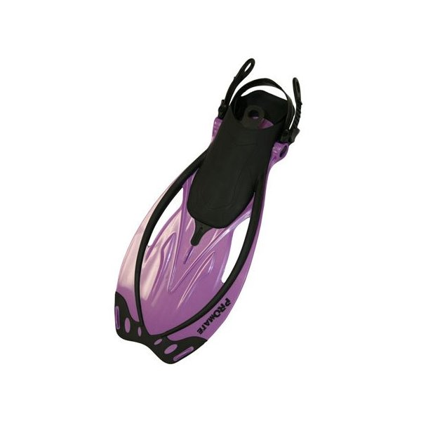 Promate Wave Snorkeling Open Heel Fins, Purple, S/M