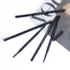 5 Pcs Waterproof Dual-Sided Fine Tip Brow Pencils Pack,Ultra-Fine Mechanical Pencil,Draws Tiny Brow Hairs, Defines, Fills Brows, Shapes, Contours, Combs, (Pack of 5)-Black