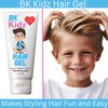 BK Kidz - 7oz Hair Gel - Kids & Toddlers - Strong Hold -Spike it - Messy it - Slick it