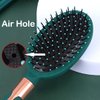 Reazana Detangling Brush Anti-Static Massage Hair Brushes Paddle Detangler Hairbrush with Cushion Base Nylon Bristle Pins Blow Drying Brush for Men and Women All Wet Dry Hair Types Styling (Oval)