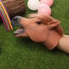 Yolococa Horse Hand Puppet Realistic Latex Soft Animal Toy Storytelling Role Play Party Supplies for Kids