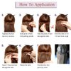 Rich Choices I Tip Hair Extensions Human Hair,100 Strands 0.5g/Strands,100% Real Remy Human Hair Extension Pre Bonded Keratin Stick In Hair Extensions Hair Piece For Women 16 Inch #12 Golden Brown