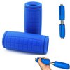 yuhqc Weight Bar Grips Fit Standard Barbell, Dumbell Handles, Thick Bar Training Adapter for Weightlifting & Cable Attachments Fitness Training Rope Grips for Body Arm Forearm Builder Strength(Blue)
