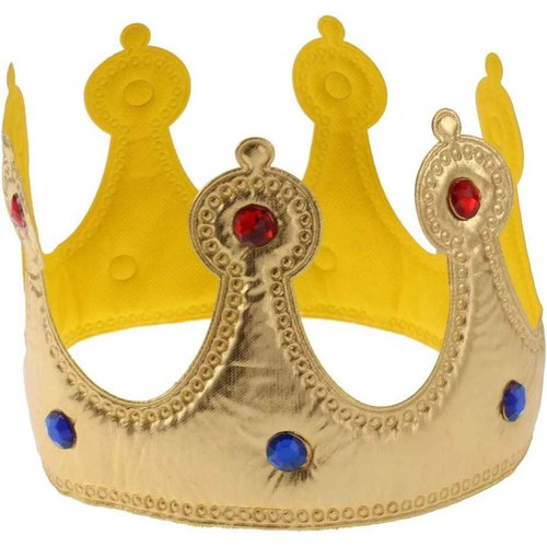 Gold Birthday Tiara Party Crown Hat Reusable Crowns Hat Suits for Men Kid King Prince Crown Mermaid Birthday Decorations Birthday King Boy King Supplies Baby Boy Halloween Party Decoration Accessory