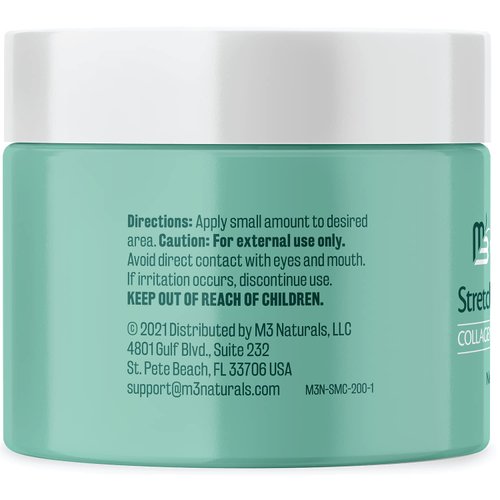 Stretch Mark Cream Infused with Collagen & Stem Cell Maternity Skincare Oil Removes Stretch Mark Prevention & Scar Remover Lotion Green Tea Extract & Raspberry Ketones by M3 Naturals