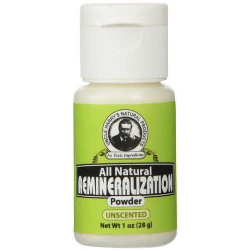 Uncle Harry's Unscented Remineralizing Tooth Powder | All Natural Enamel Support & Whitening Toothpaste for Sensitive Teeth | Powder Toothpaste for Gum Health & Fresh Breath (1 oz)