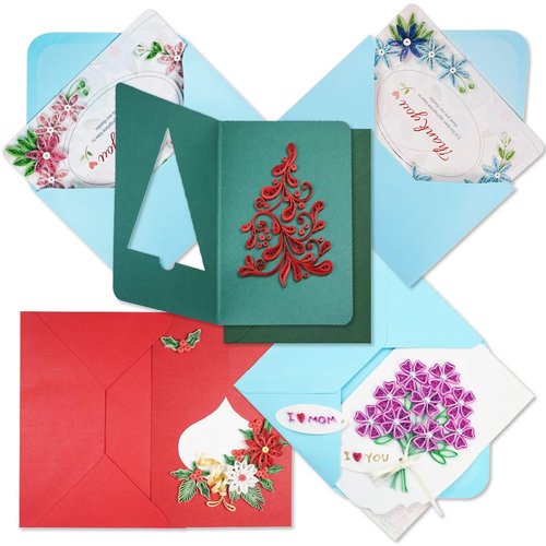 JUYA Quilling Greeting Card Making Kit Mega Pack 10 Different Kits
