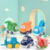 ALASOU Baby Cartoon Car Toys with Playmat/Storage Bag|1st Birthday Gifts for Toddler Toys Age 1-2|Baby Toys for 1 2 3 Year Old Boy|1 2 Year Old Boy Gift for Infant 12-18 Month
