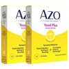 AZO Yeast Plus Dual Relief Homeopathic Medicine | Yeast Infection Symptom Relief: Itching & Burning | Vaginal Symptom Relief: Occasional Odor & Discharge | #1 Most Trusted Brand | 2 Pack (60ctx2)