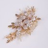 YERTTER Gold Pearl Hair Comb Style 2 for Wedding Brides Bridesmaid Flower Girl Prom Birthday Party
