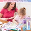 Decorate Your Own Water Bottle Kits for Girls, Gifts Girls Ages 8-12, Fun Art Kits with Glitter Gems Stickers, Arts and Crafts for Kids 4-6, DIY Water Bottle for Girls School Birthday Christmas Gifts