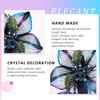 Mistofu 3.93Inch DIY Copper Wire Metal Hand-woven High-level design Barrettes Elegant Hair Accessories, Gifts for Women Girls (Gradient double flower)