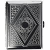 Victorian Era Crush Proof Chrome Cigarette Case (Hold King Size and 100mm)