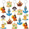 30 Pcs Pirate Party Favors Pirate Party Keychain Pirate Party Birthday Party Decorations Christmas Pirate Gift Treasure Map Island Key Ring Pirate Themed Birthday Party Decorations Kids