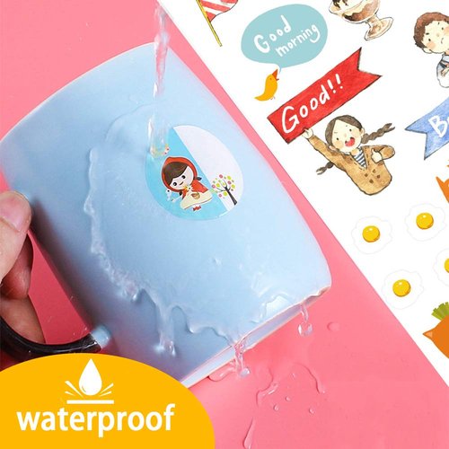 Weliu Printable Vinyl Sticker Paper for Inkjet Printer - Glossy White - 21 Waterproof Decal Paper Self-Adhesive Sheets 8.5"x11"- Dries Quickly and Holds Ink Beautifully