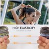 Unaone Hair Elastics Ties, 300 PCS Stretchable Rubber Hair Band No Crease Hair Band 2mm for Thin Hair, Suitable for Women, Men, Girls and Boys