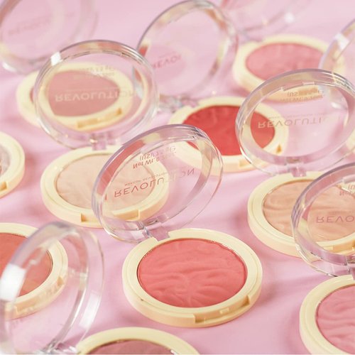 Revolution Beauty, Blusher Reloaded, Pressed Powder Face Blusher, Highly Pigmented & Long Lasting Formula, Pop My Cherry, 0.26 Oz.