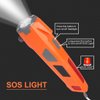 Emergency Tool LUXON 7-in-1 Car Safety Tool:Window Breaker,Seat Belt Cutter,LED Flashlight Rescue Tool USB Charger,SOS Light, Hand Cranking Charge, Magnetic for Vehicle Escape/Field Survival