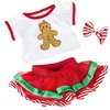 Teddy Mountain NY Gingerbread Outfit Teddy Bear Clothes Outfit Fits Most 15 - 17" Build-a-Bear, Vermont Teddy Bears, and Make Your Own Stuffed Animals