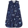 GUNTAIL Baby Sleep Sack 0-6 Months Baby Wearable Blanket 100% Rayon Cotton 2-Way Zipper Toddler Sleeping Sack，Comfy Soft Lightweight TOG 0.3（Galaxies）