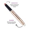 Ofanyia Eyeshadow Sticks, 2 in 1 Cream Shimmer Eye Shadow Pencil Crayon, Waterproof Long Lasting Eye Shadow Highlighter Stick, Double End Eyeshadow Pen with Sponge Brush (08# Smoky Amethyst Shimmer)