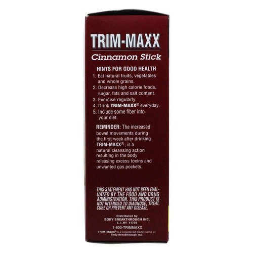 Body Breakthrough Trim-Maxx Herbal Dieter's Tea Cinnamon Stick - 70 Tea Bags, 4.94 oz