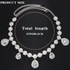 Florry Wedding Head Chain Rhinestone Bridal Headpiece Silver Crystal Headbands Chain Costume Head Pieces African Head Jewelry for Women and Girls
