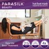 Parasilk Beauty Hot Foot Mask – 1 Pair Self Contained Paraffin Wax Boots for Intensive Hydration. Infused with Coconut Oil, Argan Oil, Marula Oil, and Vitamin E. One Size Fits Most