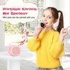 LENRUE Karaoke Machine for Kids with 2 Wireless Microphone, 4 Magic Voices, Karaoke for Girls Boys, Best Birthday Gifts for Kids 4, 5, 6, 7, 8, 9, 10, 11, 12+ (M65 Pink 2 mic)