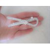 Generic Crystal bow knot hair barrette clip bridal clip barrette medium fine hair